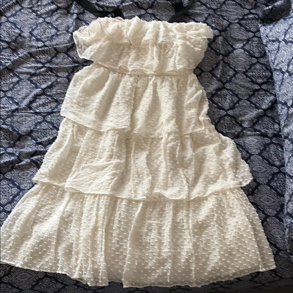 Jcrew tiered petite  Dress midi length